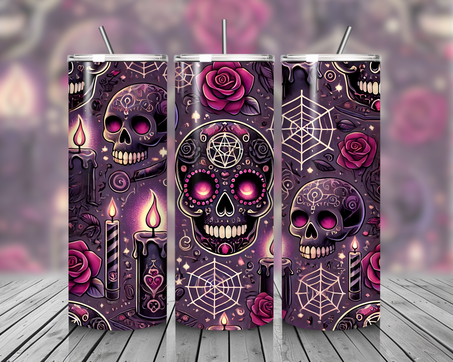 Sugar Skull Seamless Pattern Bundle | Dia de los Muertos | Cartoon, Gothic, Pastel, Neon, Floral, Halloween | Digital Download