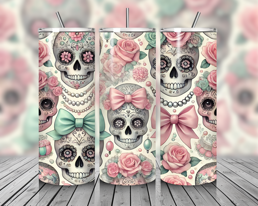 Sugar Skull Seamless Pattern Bundle | Día de los Muertos | Cartoon, Gothic, Pastel, Neon, Floral, Halloween | Digital Download