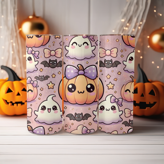 Halloween Tumbler Wraps (Bundle of 3) | Kawaii, Gothic &amp; Retro | 20oz Sublimation PNG