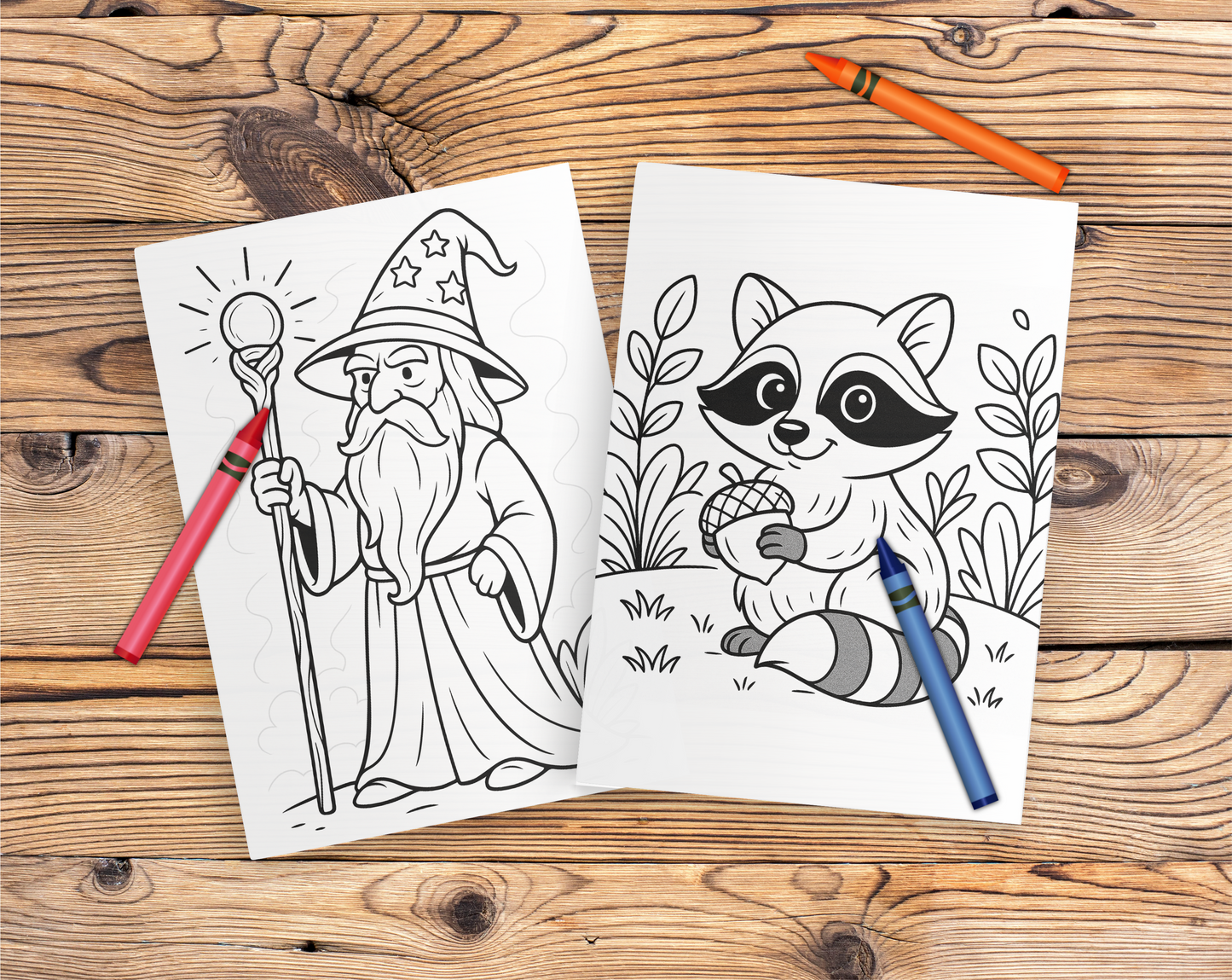 47 Coloring Pages as PNG Download | Children's Coloring Page Set to Print | Animals, Dinosaurs, Cars, Airplanes, Christmas