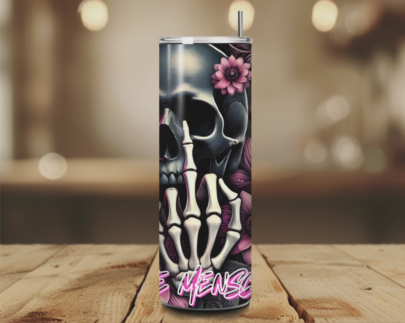 Eleganz trifft Menschenfrust – Floral Skull Design