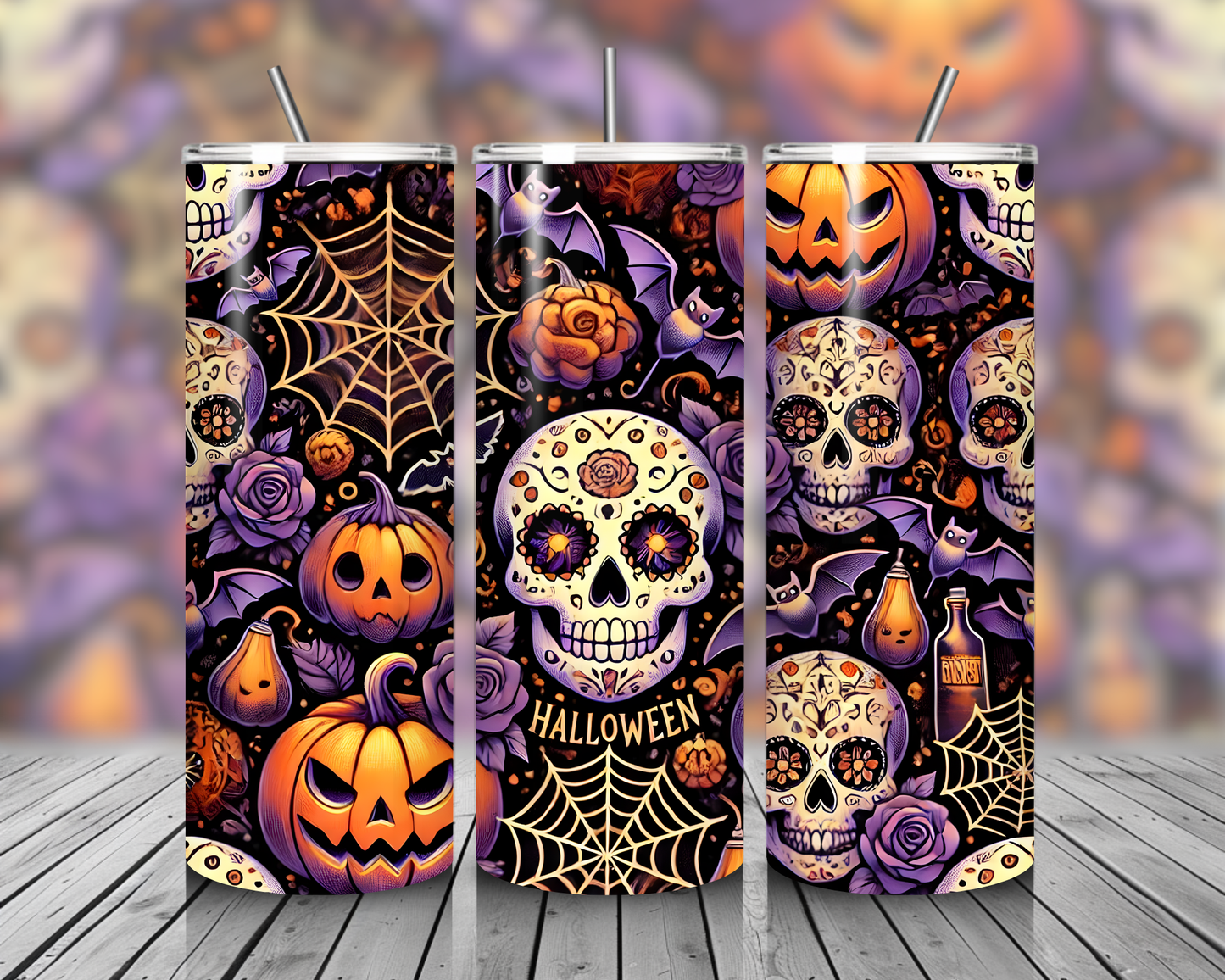 Sugar Skull Seamless Pattern Bundle | Dia de los Muertos | Cartoon, Gothic, Pastel, Neon, Floral, Halloween | Digital Download